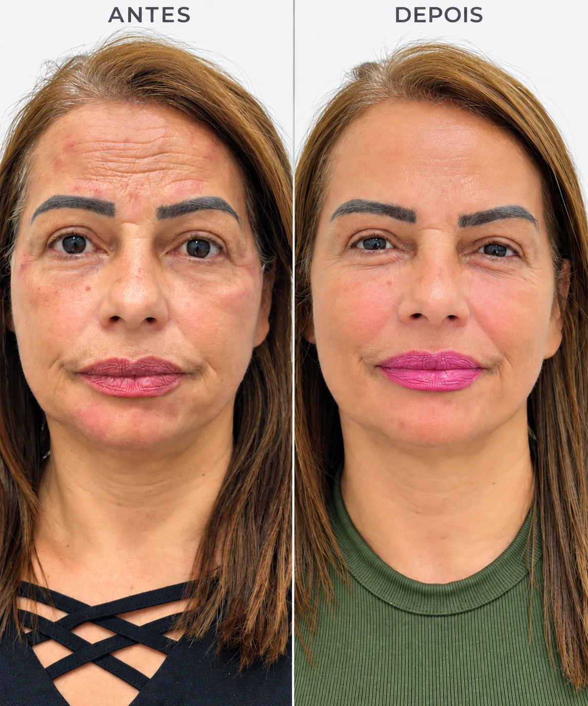 Registro clínico real 1 de rejuvenescimento facial em Itaquaquecetuba