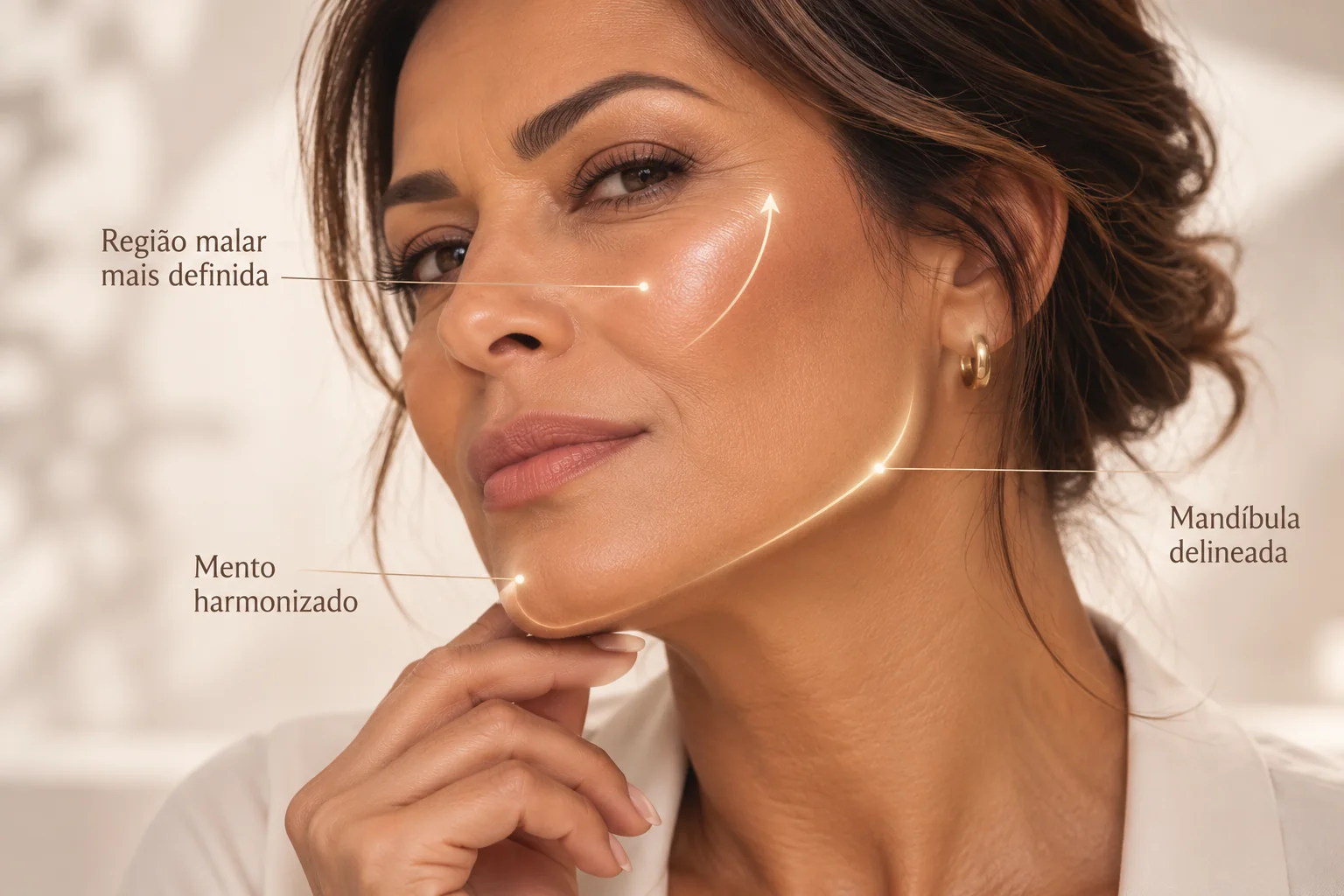 Exemplo de contorno facial